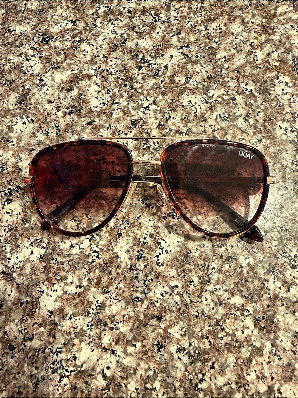 Quay All In Mini Brown Sunglasses